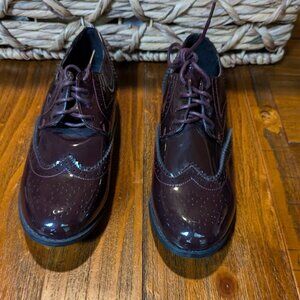 EUC Deep Purple/Wine Color Wingtip Women's 10